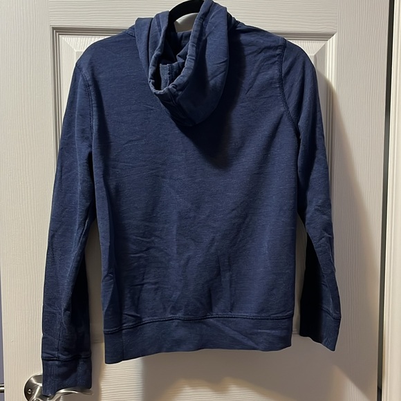 Women's Sweatshirt Hoodie Kangaroo Pockets Zipper Denim Blue MediumLarge Mossimo - Picture 2 of 7